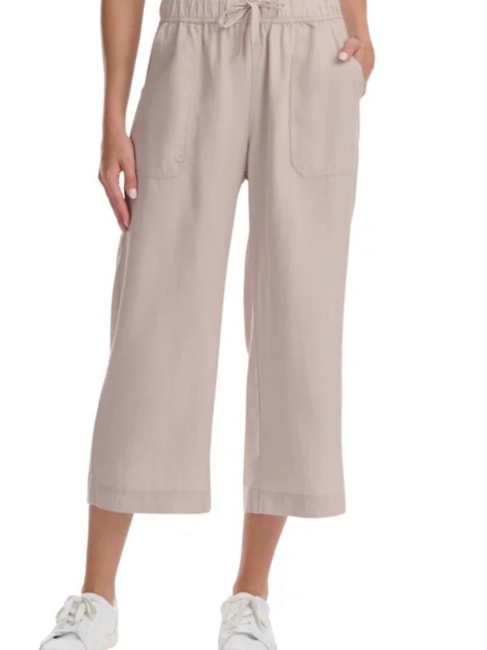 NWT Splendid Cropped Wide-Leg Drawstring Pants